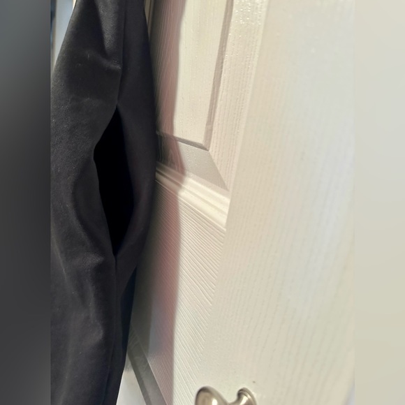 Zara A-Line Black Dress with Plunge Back size S with pockets - Picture 7 of 11